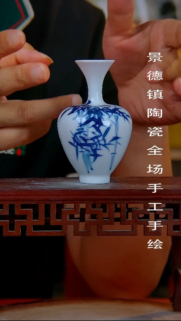 摆件手景德镇陶瓷 全场手工绘