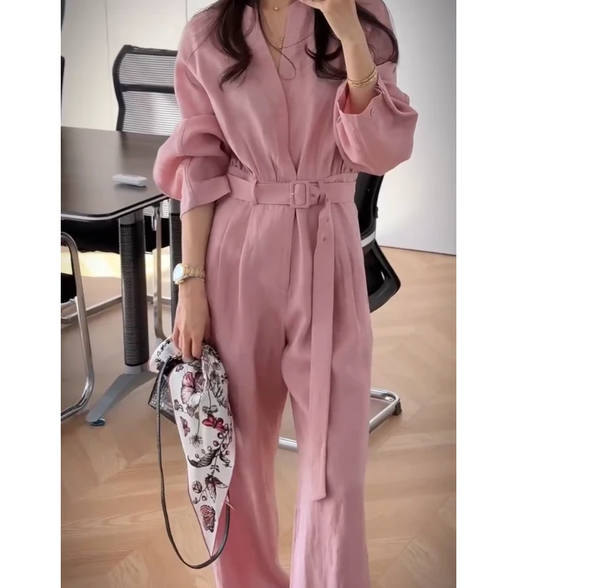 2025春季新款时尚女装网红气质爆款百搭洋气连体裤子女淘