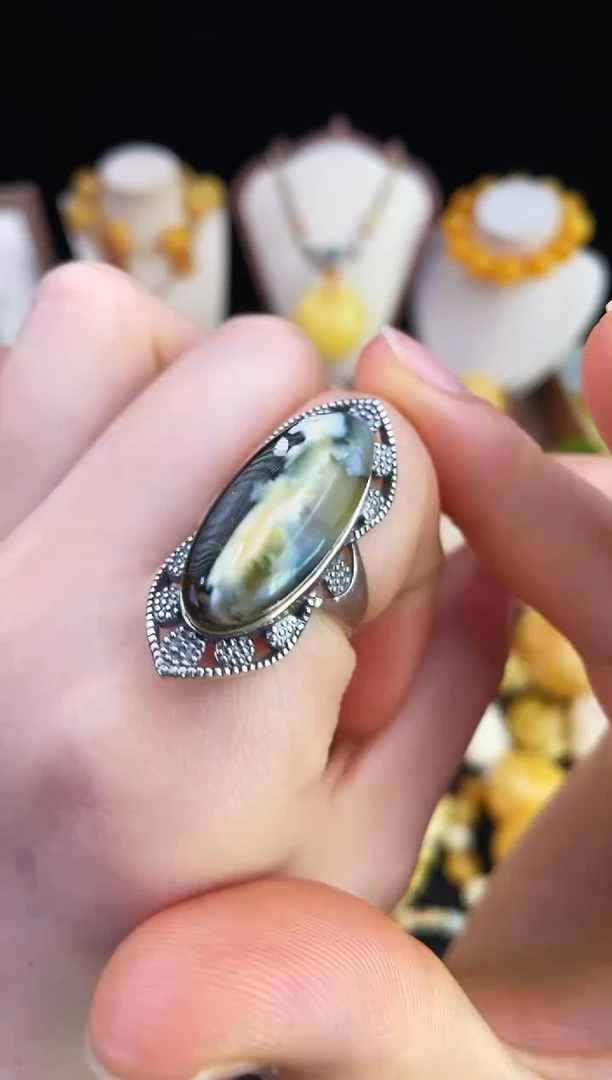 琥珀未镶嵌珠宝奇石柒月