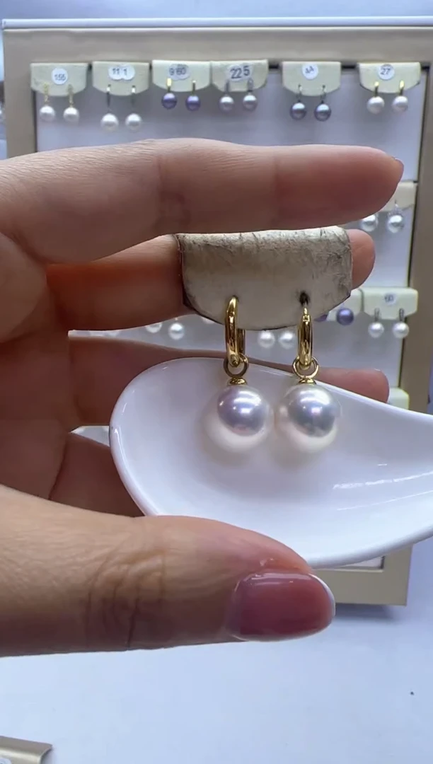 【闪购商品】淡水珍珠耳饰银S925镶嵌169+