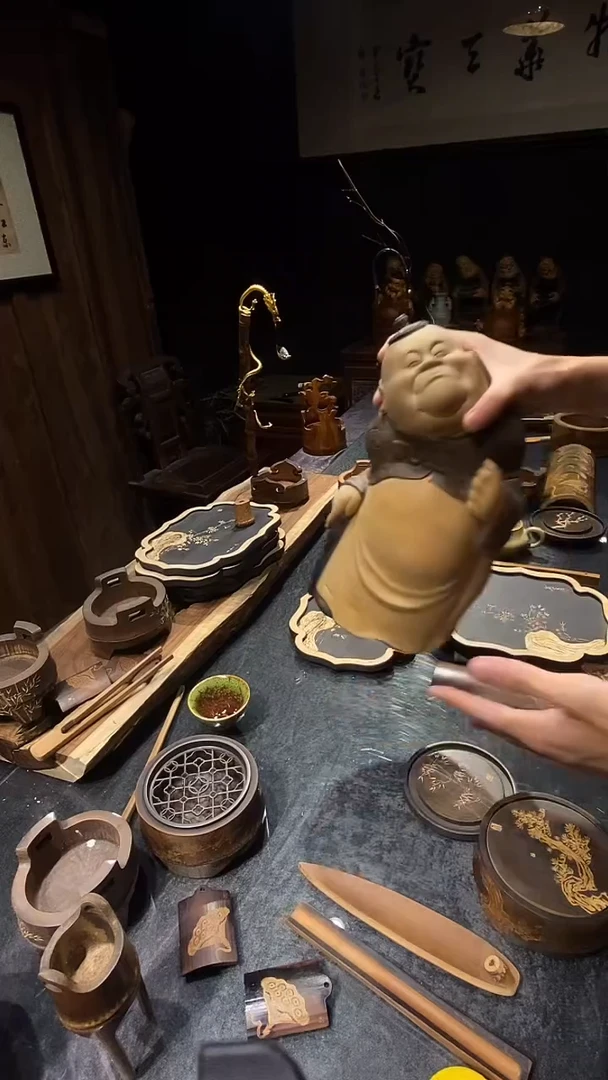 竹根雕【地主老财】