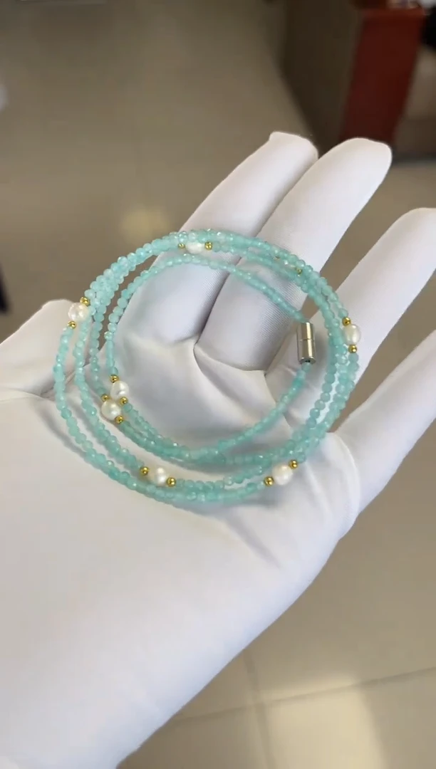 手串未镶嵌天河石天河石多圈手串