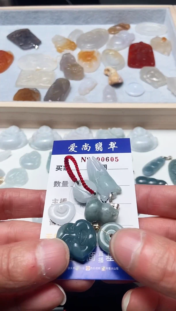 【闪购商品】翡翠吊坠(赠链)未镶嵌多样性拍一发一000