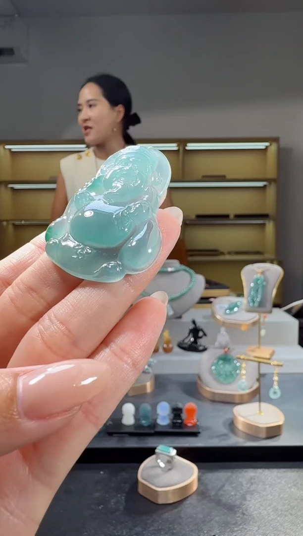吊坠(不含链)未镶嵌翡翠财神