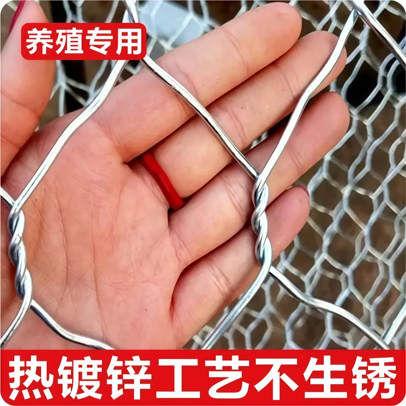 热镀锌铁丝网拧花网牛羊防锈养殖网钢丝围栏防护网矿用支护六角网