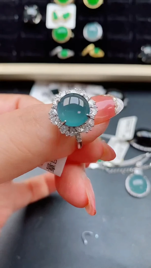 【闪购商品】翡翠戒指银S925镶嵌1212121