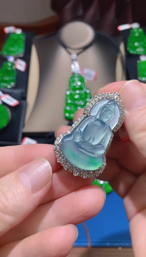 【闪购商品】翡翠颈饰未镶嵌天然A货翡翠T21