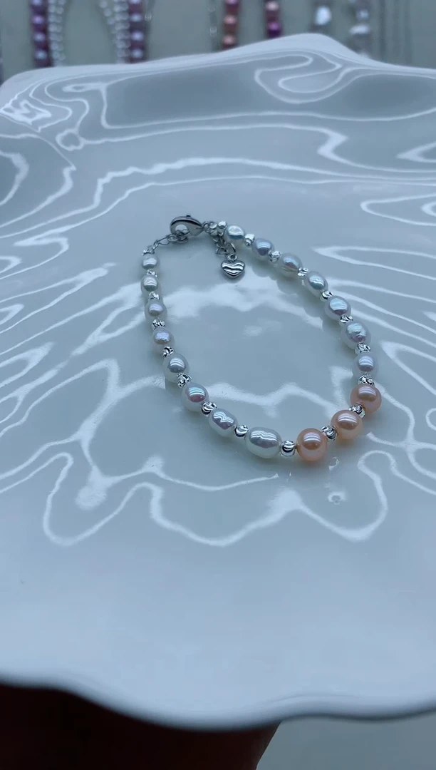 淡水珍珠手链未镶嵌淡水珍珠手链多样性发其一