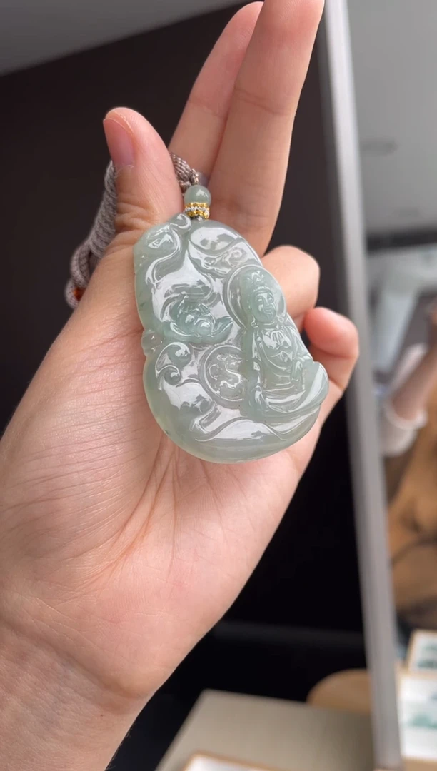 吊坠(不含链)未镶嵌翡翠天然缅甸A货翡翠