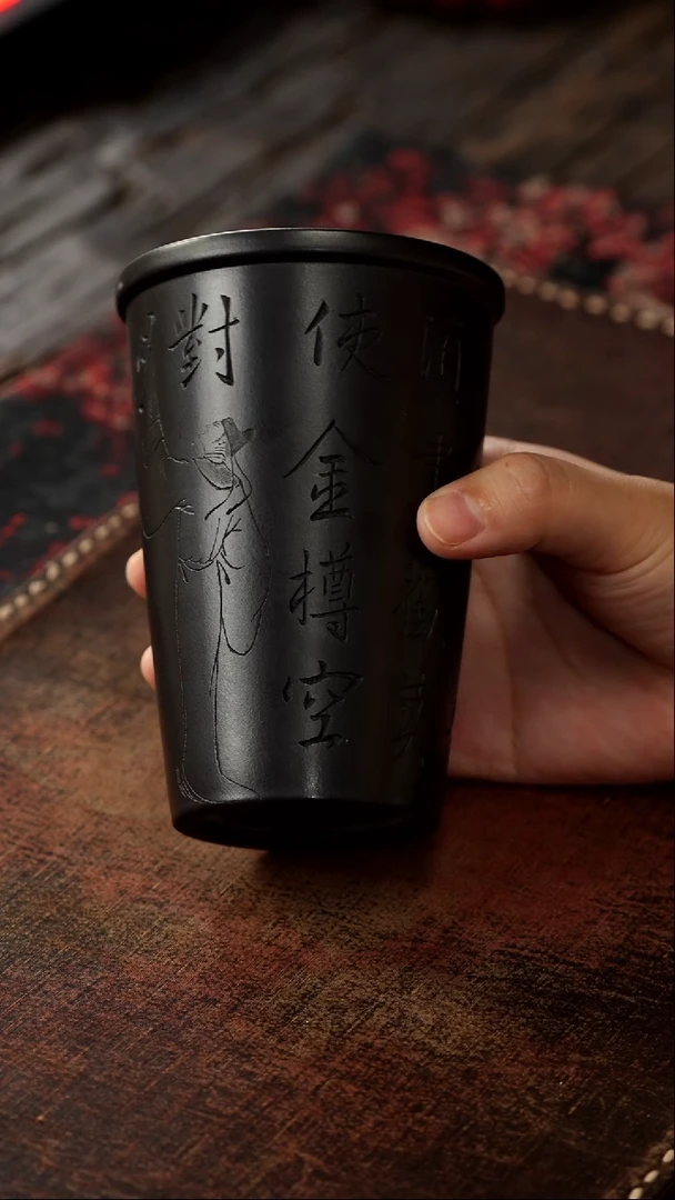 茶杯紫砂非遗茶器-天生我才
