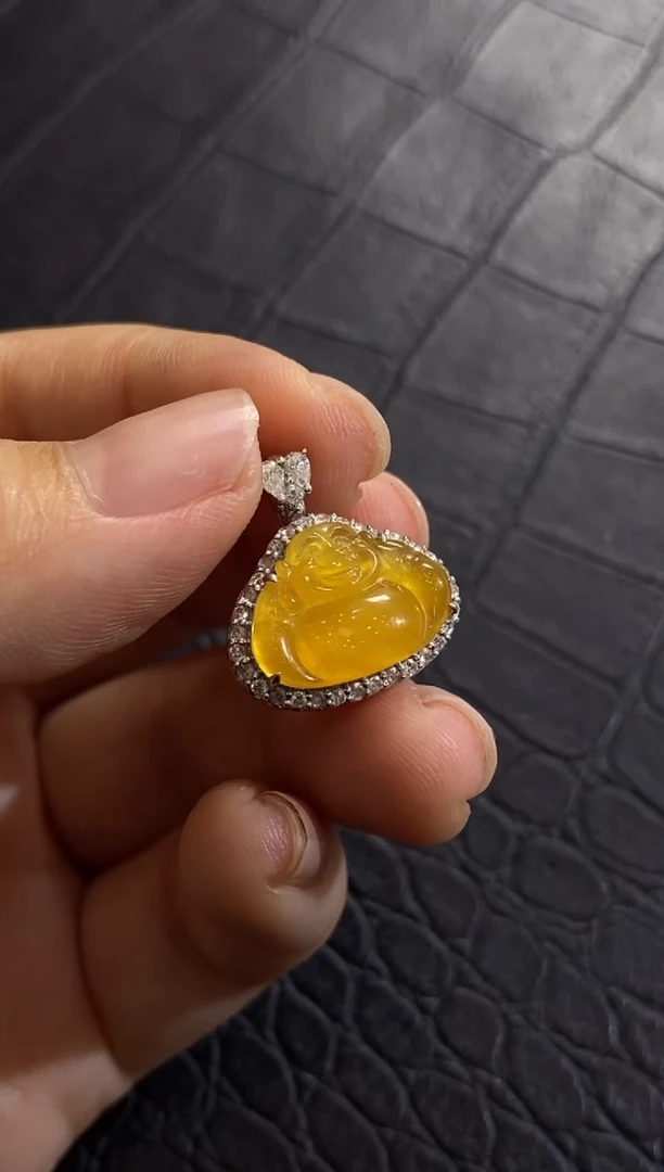 翡翠18K金镶嵌颈饰收到货48小时鉴赏期（超时不退不换）