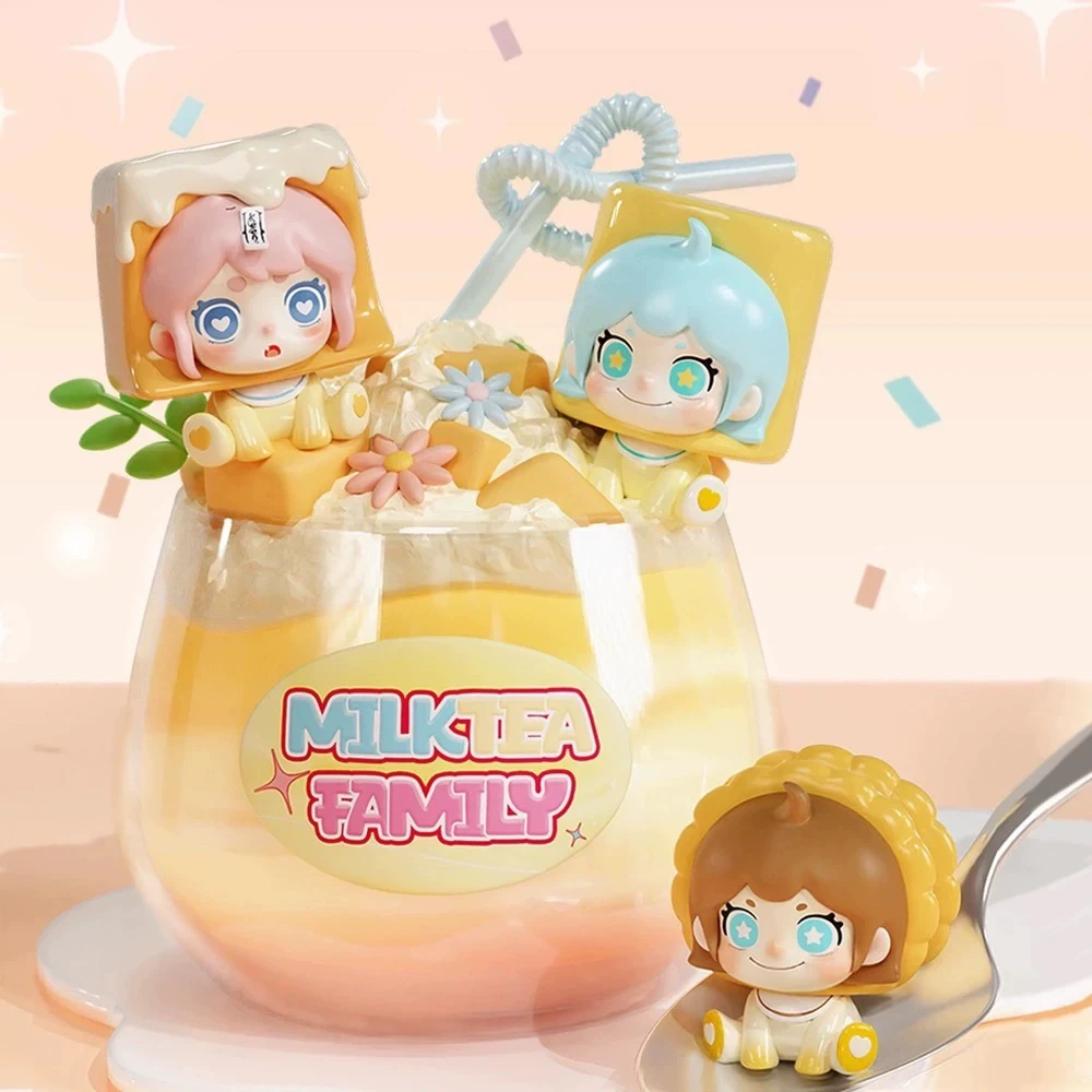 【代拆】奶茶家族系列萌粒盲盒可爱潮流