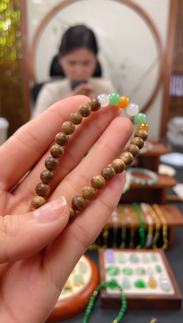 【闪购商品】翡翠套链未镶嵌多样性发货一个  JK288