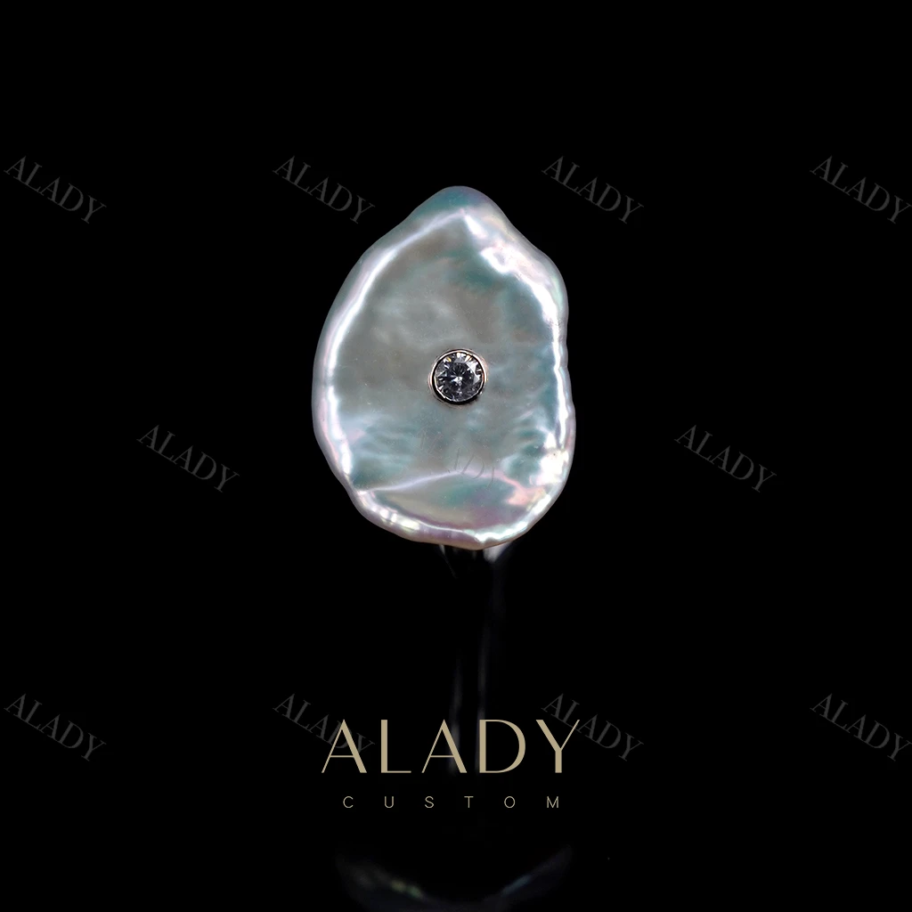 合金戒指 【光影】轻奢时尚巴洛克异形戒指