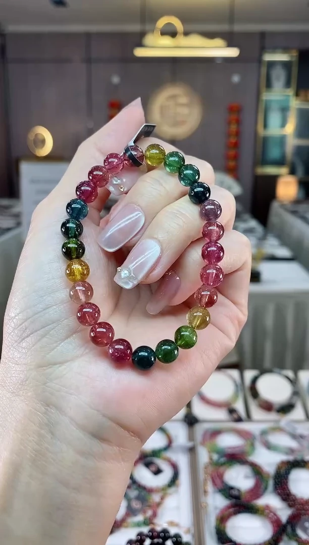 【闪购商品】碧玺单圈手串7mm+未镶嵌（多样性发一条）hon