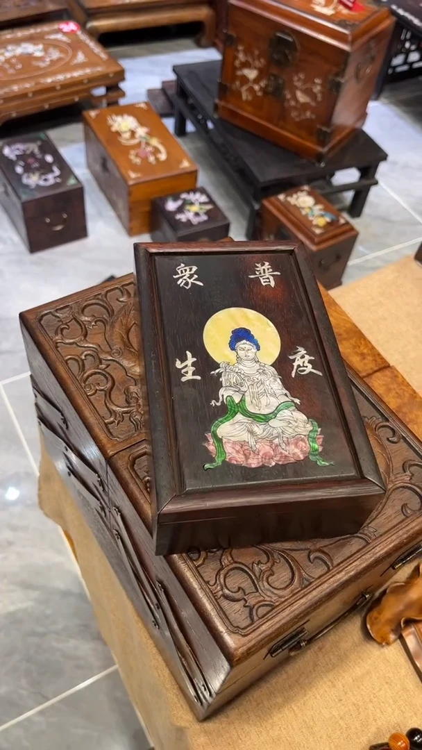 木螺钿唐卡抽拉盒