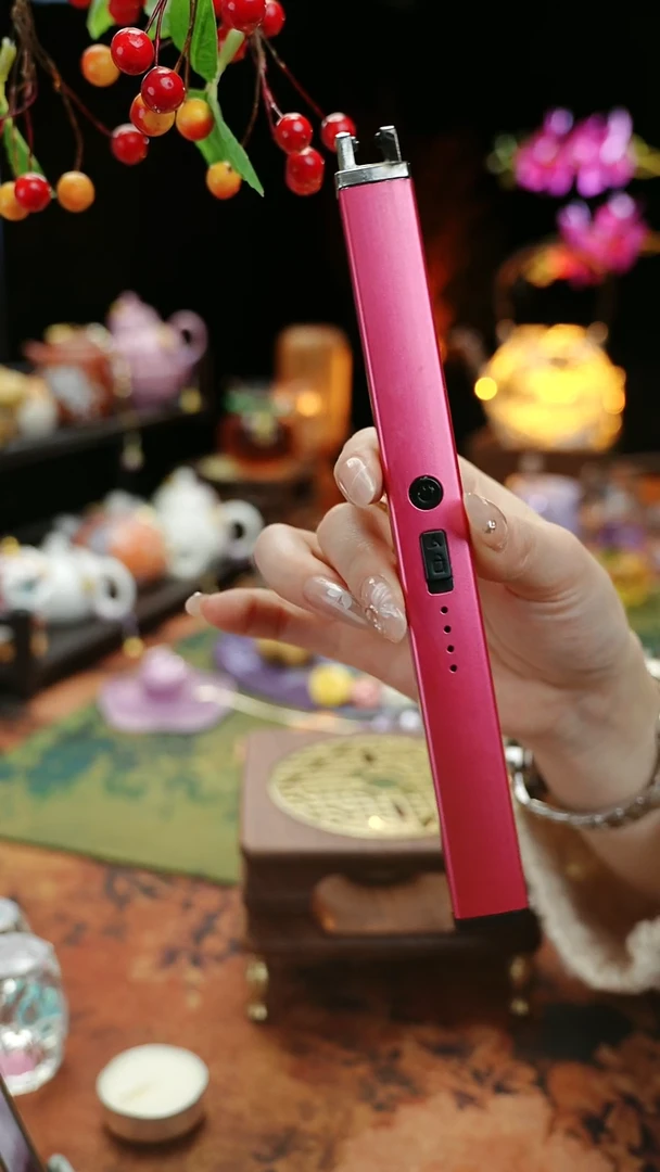 【闪购商品】粉紫色蜡烛点火器茶道配件