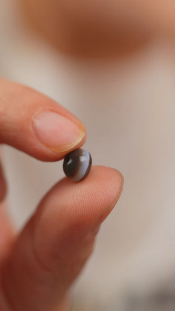 未镶嵌配珠玛瑙/玉髓西亚药师珠8.2x6.3mm