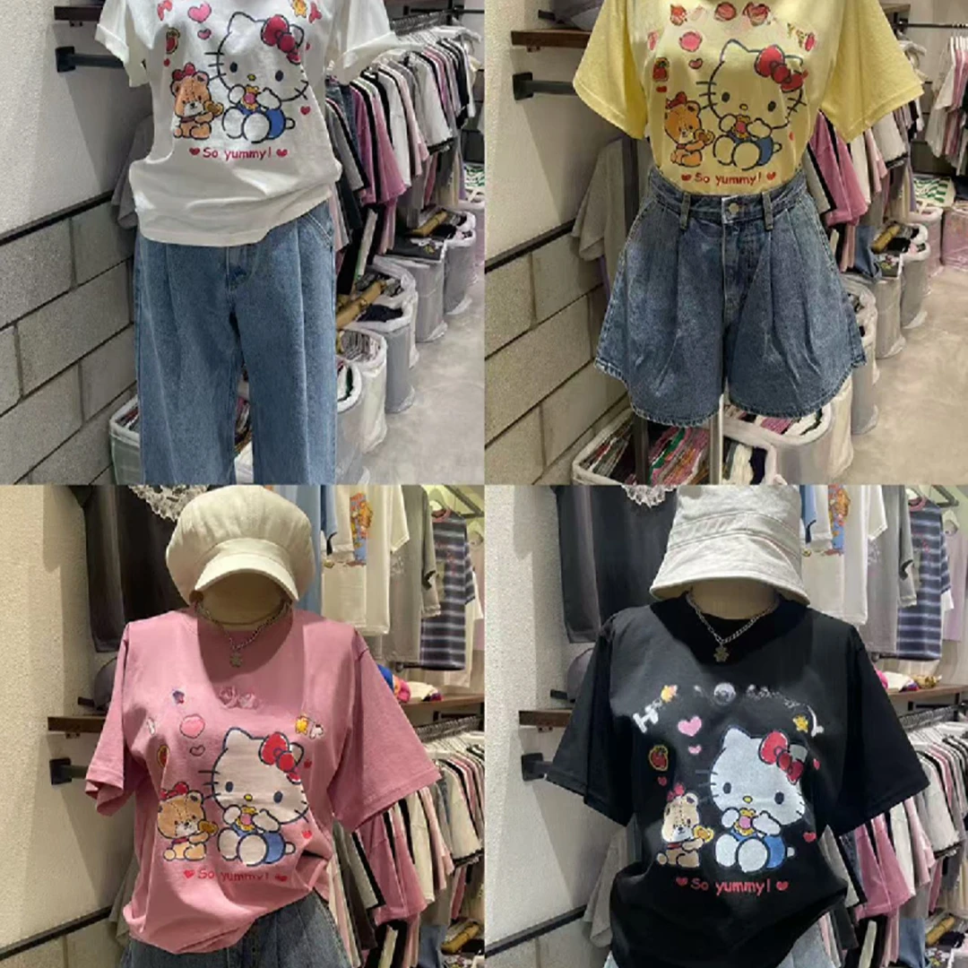 【A2在韩国】东大门EE短袖T恤女士动物圆领夏季《NO退NO换》