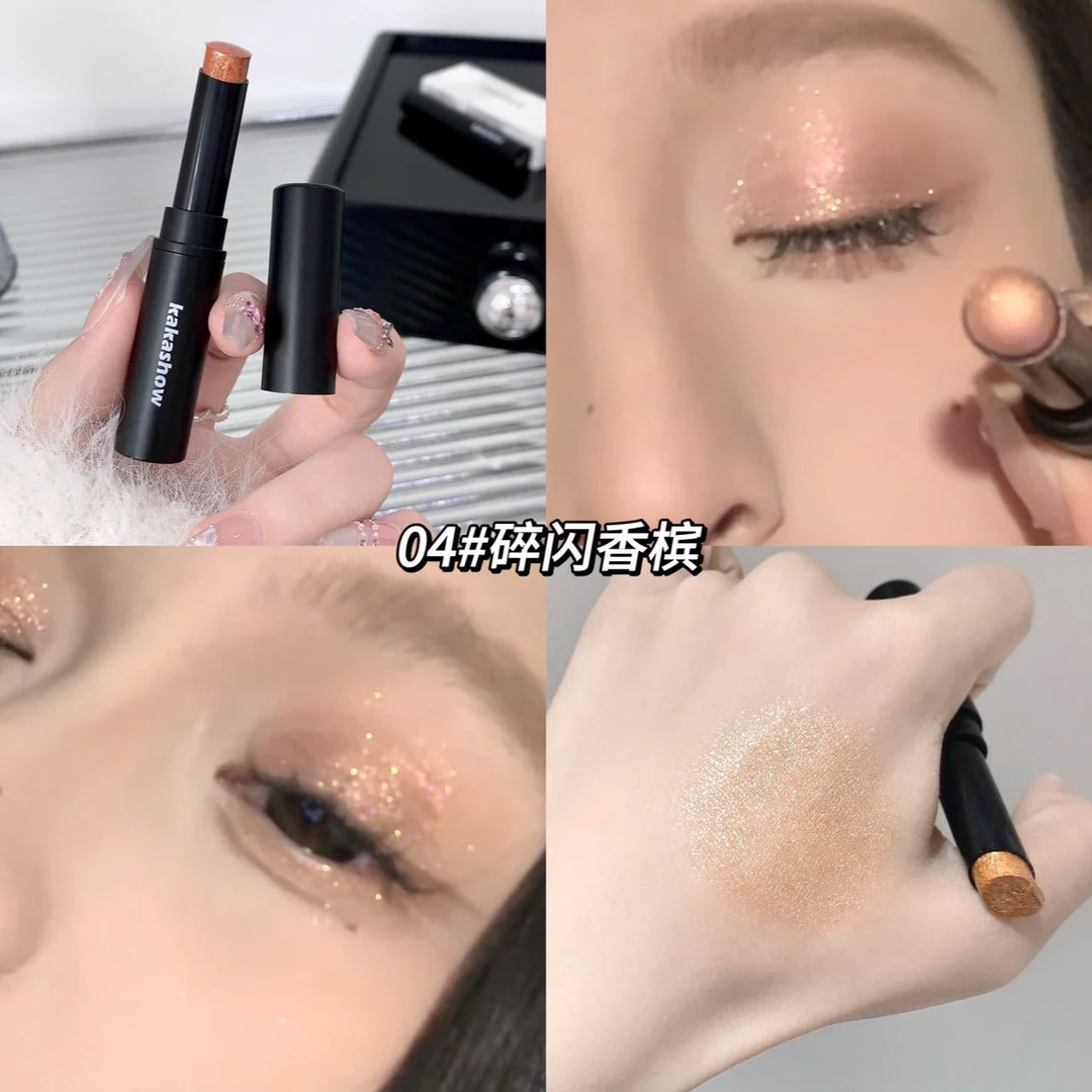 一抹爆闪果冻眼影棒懒人眼影笔三合一细闪珠光持妆新款水感女学生