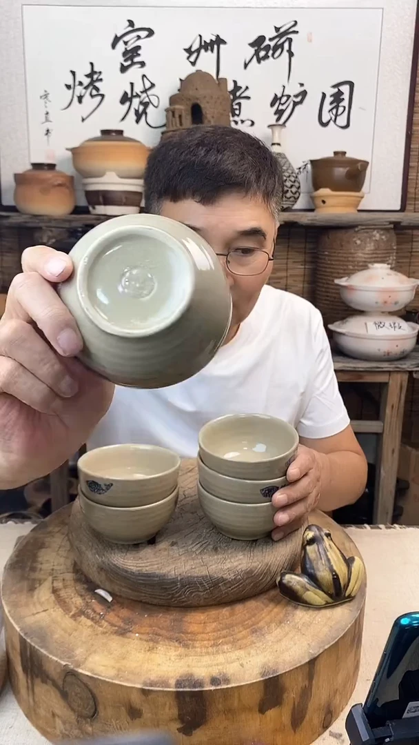 土陶鱼花米饭碗（6只装）