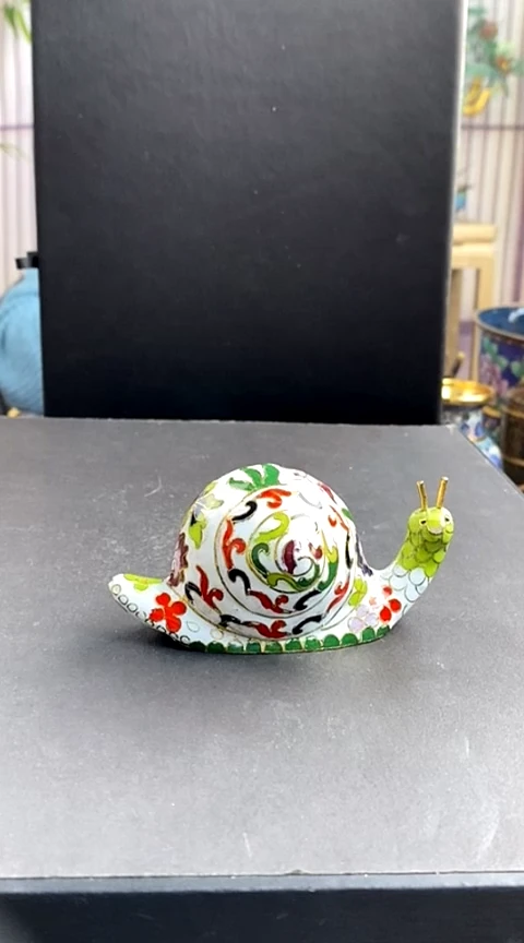 【闪购商品】非遗技艺 景泰蓝蜗牛白色