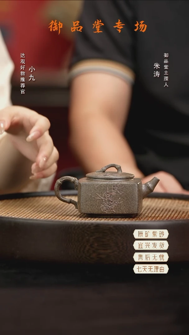 九YYT183朱涛灵竹九龄君子兰柴烧160