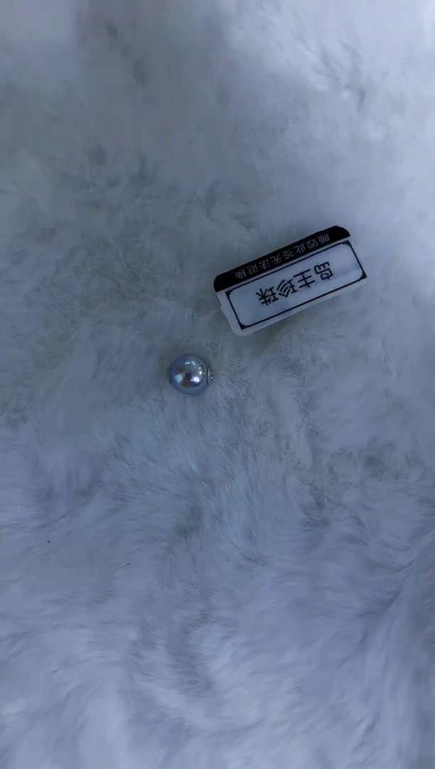 18K金镶嵌海水珍珠饰品7-8真多麻色路路通不含金链