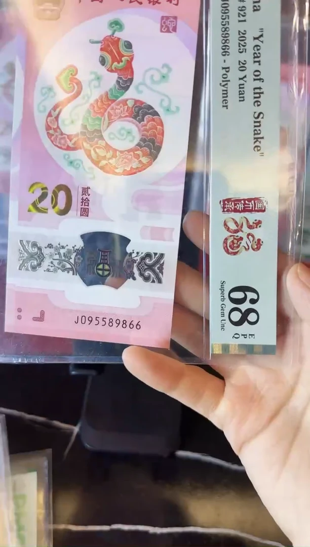 塑料2025 蛇钞  单张  095589866