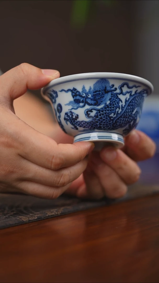 其他曦然堂仿明铠甲龙压手杯