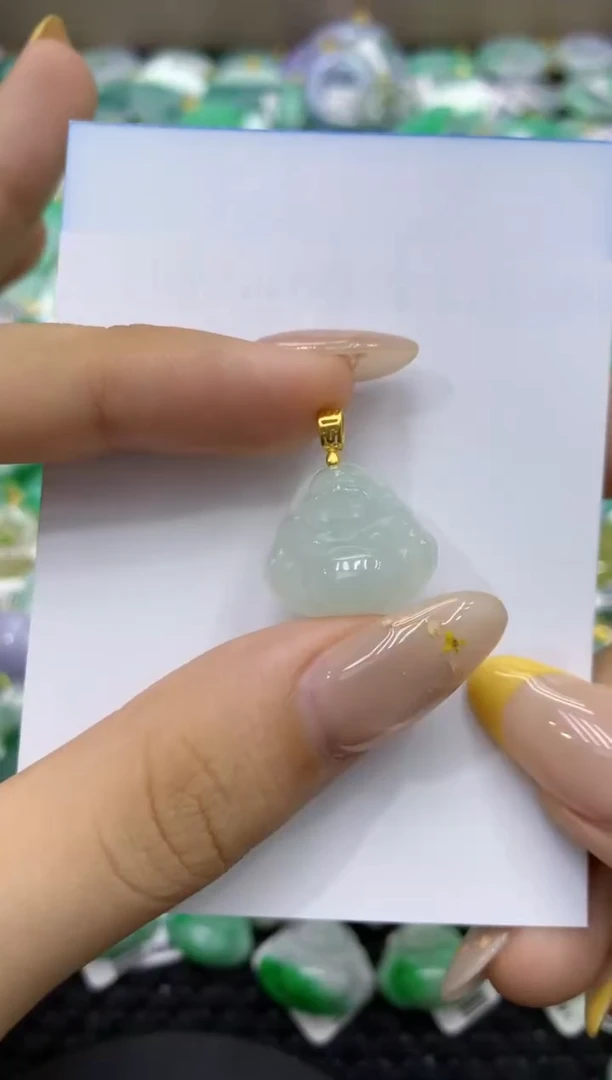 颈饰未镶嵌翡翠天然缅甸翡翠A货
