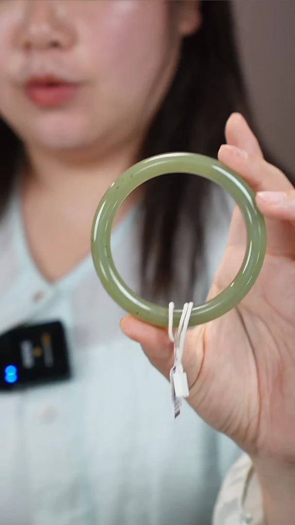 和田玉手镯未镶嵌100【柚子来啦】和田玉拍一发一58