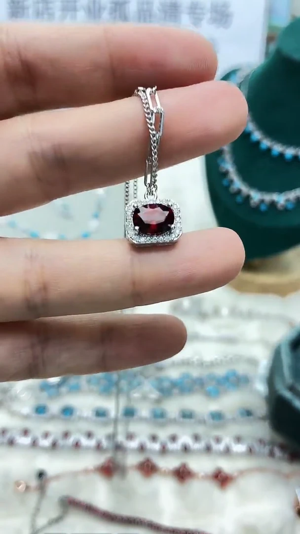 合金项链石榴石391ZB1120产品一个（多样性）