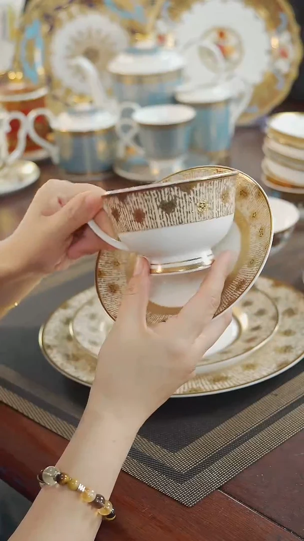 瓷片咖啡杯碟1套
