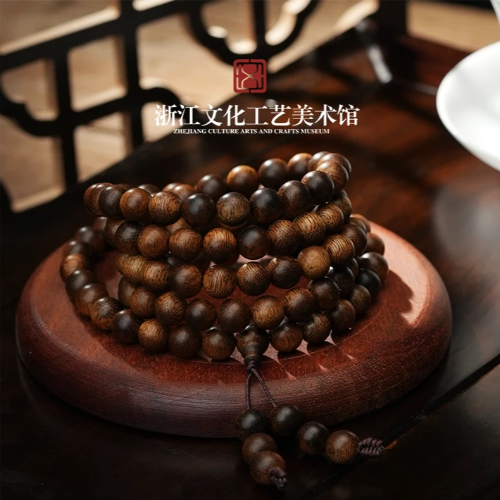 沉香【小鹿甄选】越南大叻8mm多圈沉 沉香手串