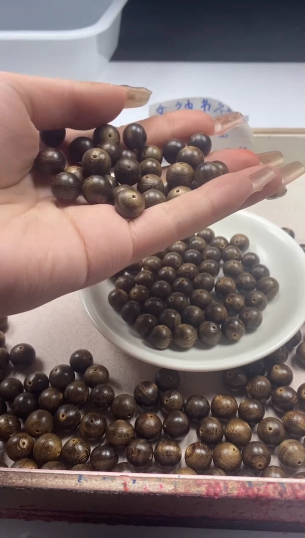 【闪购商品】檀香木散珠w983沉*沉10mm*10颗