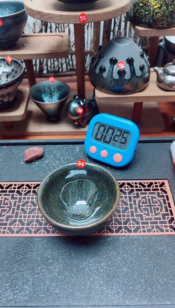 茶盏花****我94号建盏工匠茶器
