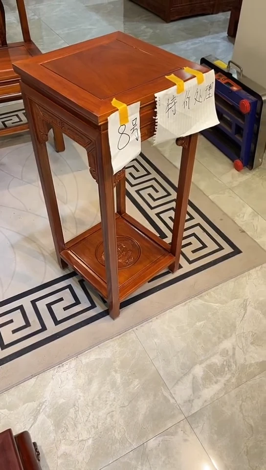 【闪购商品】花梨木类成套家具福字花架35*35*80