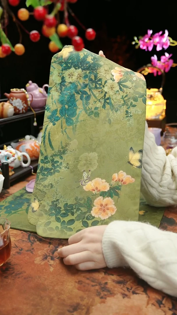 【闪购商品】40*20春颜缎面防水茶席