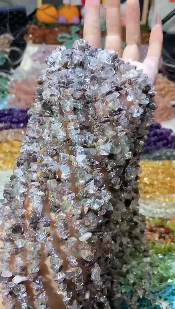 水晶珠宝半成品未镶嵌绿幽灵