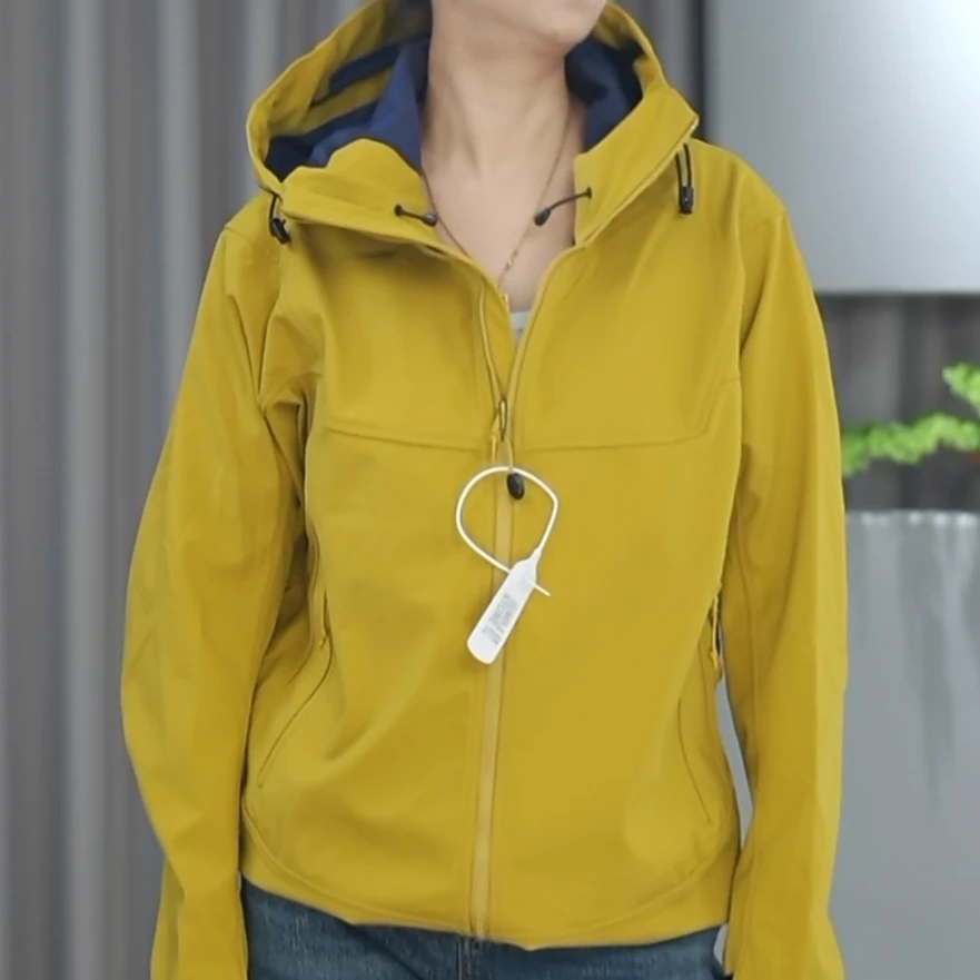 【衣长66-76】男女同款户外冲锋衣软壳防水防风情侣外套24188