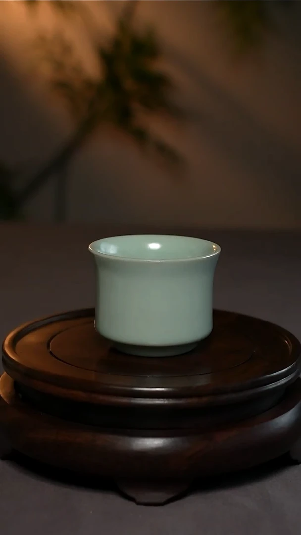 柴烧仿古釉原产地将军杯