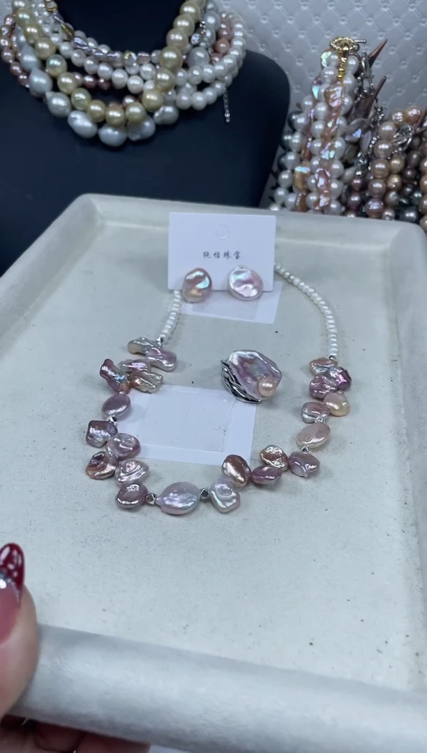 【闪购商品】淡水珍珠套链未镶嵌【纯恬珍珠】