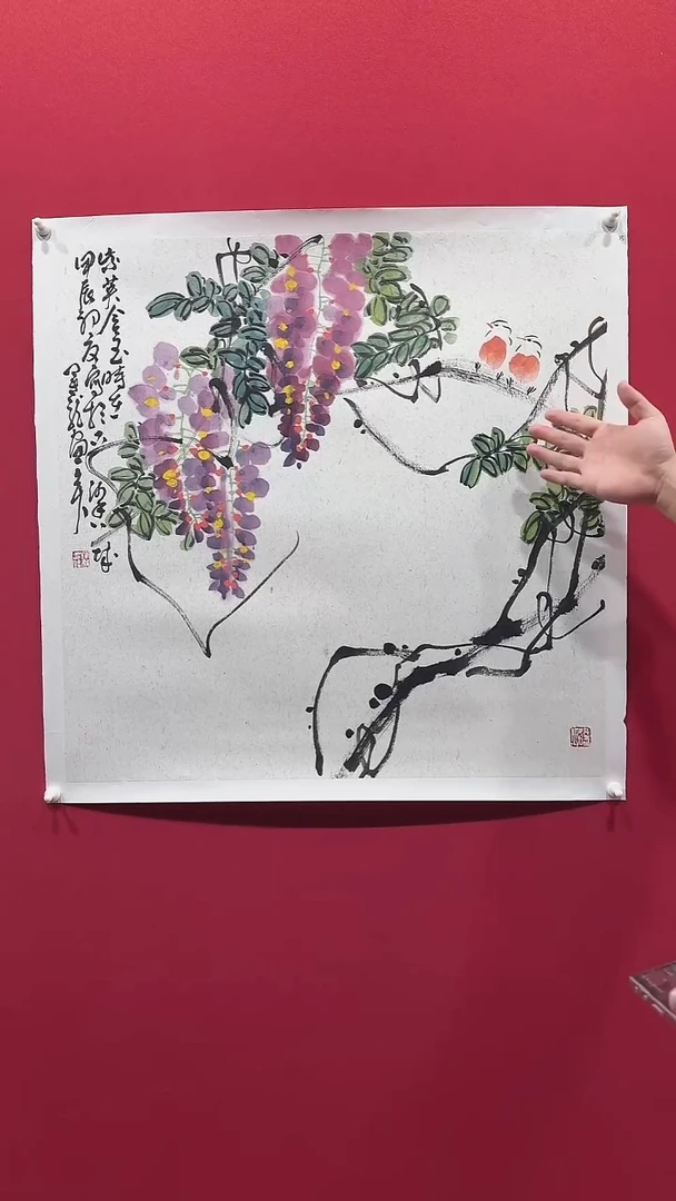 国画刘运龙68*68.....
