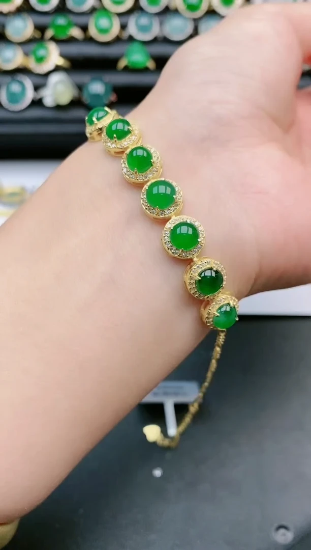 翡翠戒指银S925镶嵌11111