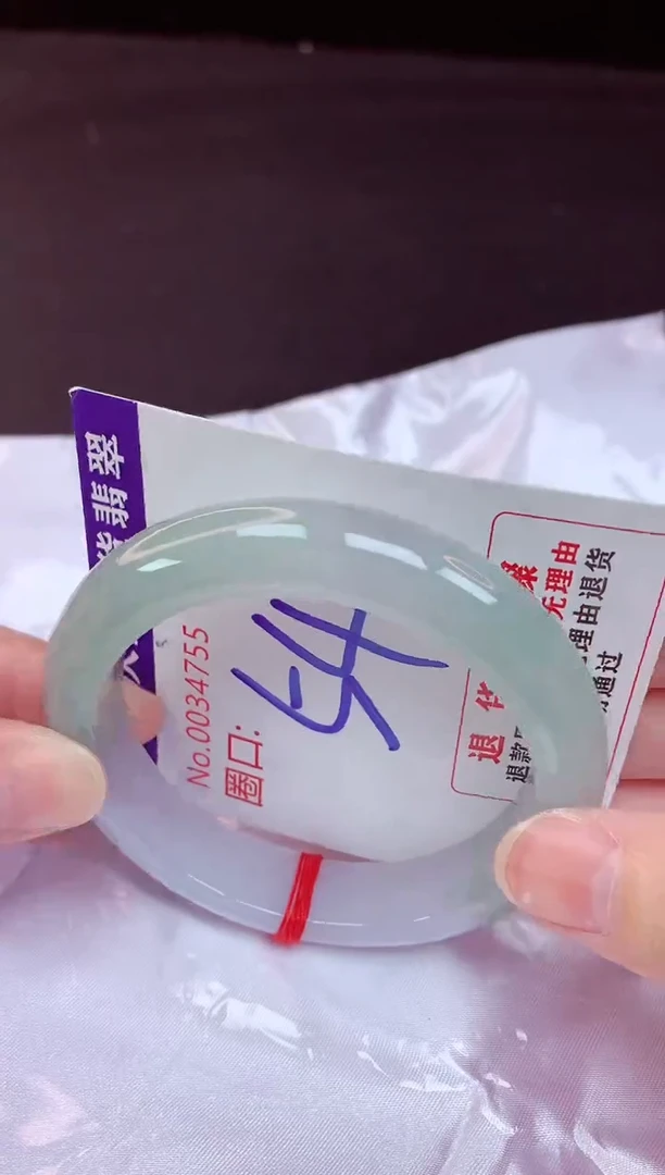 未镶嵌手镯翡翠54（48小时鉴赏期 ）