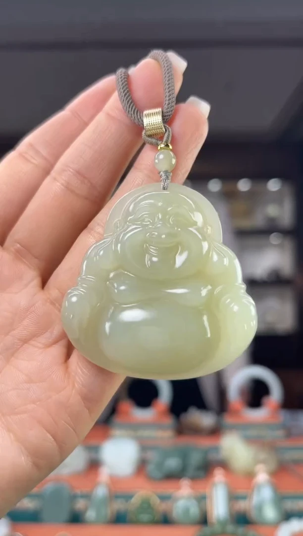 颈饰未镶嵌和田玉佩佩50mm左右