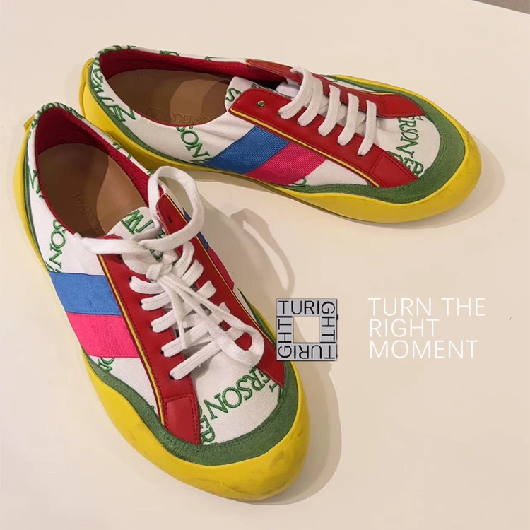TURIGHT买手店22FW现货设计师品牌JW ANDERSON黄色彩色时尚休闲鞋