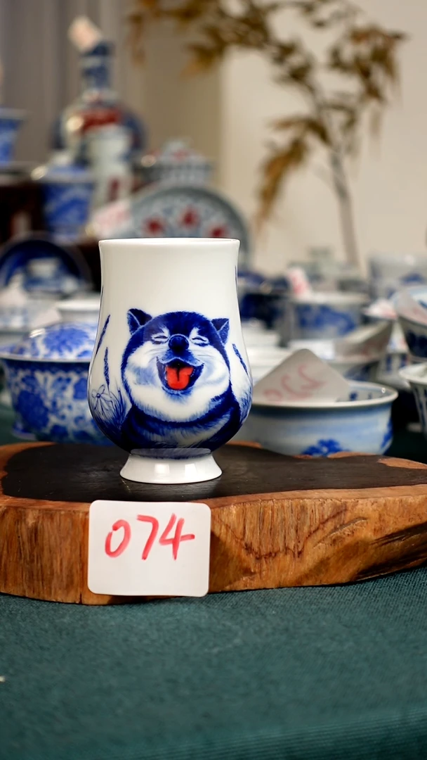 杯得*勇074全手工手绘茶器