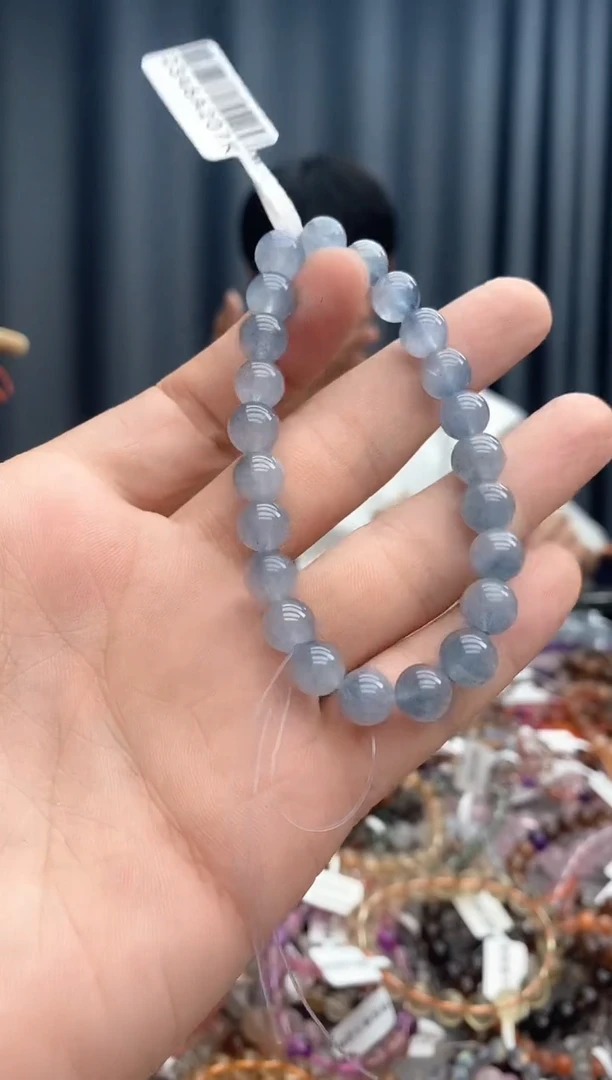 【闪购商品】水晶手链未镶嵌蓝兔毛